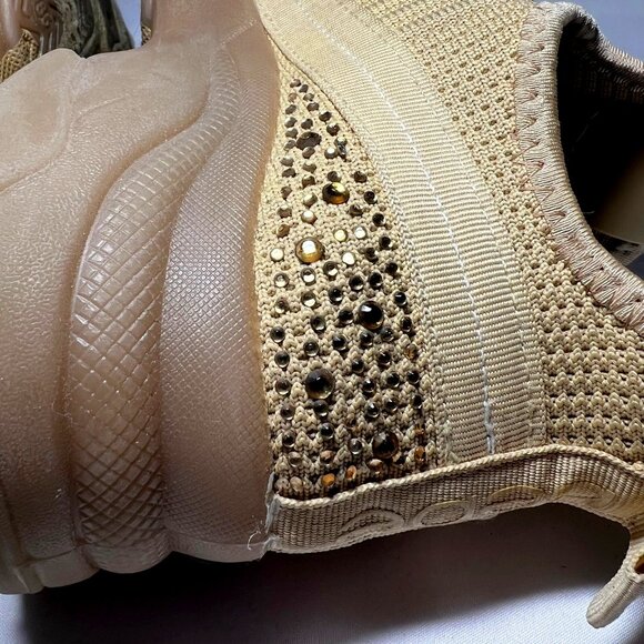 Bebe Sport Analia Women's Gold/Tan/Rhinestone Sneakers-Slip On-Sz.8 1/2-Comfy - Picture 11 of 16